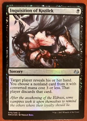 Inquisition of Kozilek FOIL MTG Modern Masters 2017 (MM17) 075/249 NM Magic x1 - Image 1 of 2