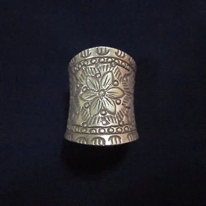 ANILLOS DE PLATA FINA 925 ANILLO TALLA AJUSTABLE LOTO TRIBAL DE COLECCIÓN - Imagen 1 de 6