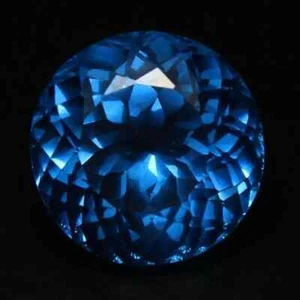 AAA Rara Acquamarina Naturale Certificata Non Riscaldata Brasile Blu 14 Ct+ Gemma Sciolta - Foto 1 di 4