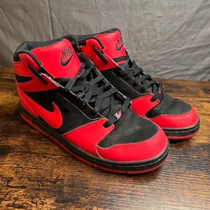 Nike Prestige 4 High University Black Red Basketball Size 10 *NO INSOLES* - Picture 1 of 22