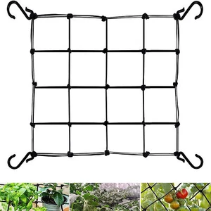 Garden Plant Climbing Net Trellis Netting Mesh Support Fruits Vine Veggie Bean - Picture 1 of 16