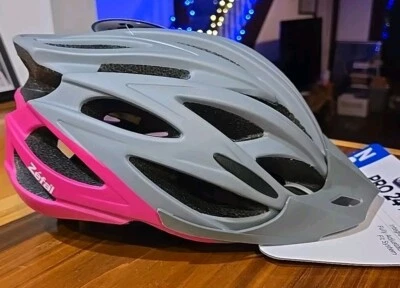 Casco Mujer Rosa Gris Pro 24 24 Flujo de Ventilación 14+ Bicicleta ZEFAL Gear Casco NUEVO Foto 1 de 4