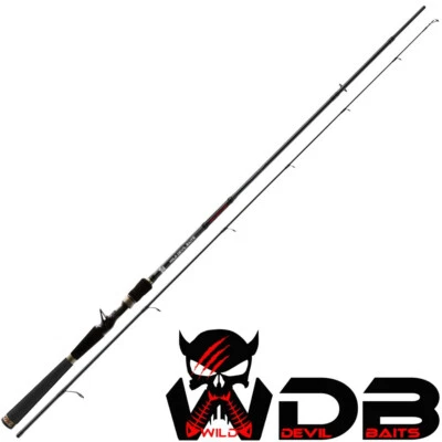 ANGEL BERGER Wild Devil Baits Baitcast Rute 1,95m 40-120g Devil Stick Angelrute