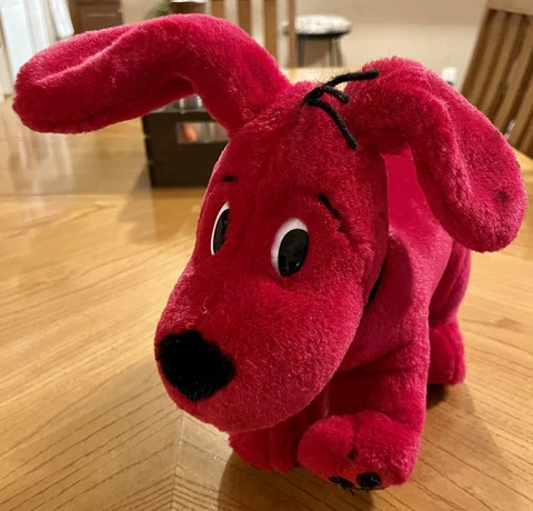 Clifford The Big Red Dog  Plush Toy Stuffed Animal 12” Scholastic Stands Up R3 Cover