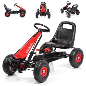 Kinderfahrzeug GOKART Tretauto für Kinder Auto Handbremse mit 4 Rädern bis 30 kg - Bild 1 von 16