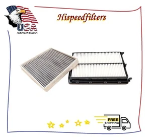 Engine & CARBON Cabin Air Filter For 2019 Hyundai Santa Fe US SELLER - Foto 1 di 1