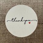 100 THANK YOU Round Stickers simple clean White/Black Gift Stickers 1”
