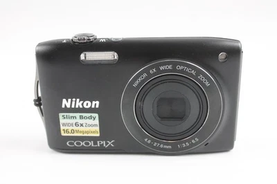 Nikon Coolpix S3200 Digital Compact Camera Working w/ Nikkor 6x Wide Zoom Lens - Image 1 of 4