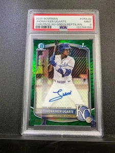 Bowman Jhonayker Ugarte 2025 #CPA-JU Chr-Prosp Au-Green Reptilian 1st/99 PSA 9 - Imagen 1 de 2
