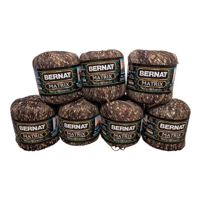 7X Hilos de cinta BERNAT MATRIX red natural marrón 1,75 OZ/140 yardas cada uno nuevo Foto 1 de 4