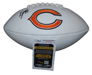 DJ MOORE signed (CHICAGO BEARS) Autogramm Full Size Logo Football JSA CG05062 - Bild 1 von 2