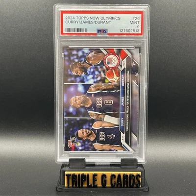 Juegos Olímpicos Topps Now 2024 #26 Curry/James/Durant PSA 9 como nuevo Foto 1 de 4
