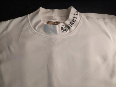 Men's Beretta 3 long sleeve mock turtlenecks in white, black & green-size large - Image 1 of 4