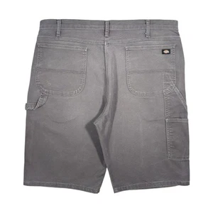 Dickies Grey Regular Fit Canvas Carpenter Shorts W40 Workwear Cargo Work Jorts - Picture 1 of 12