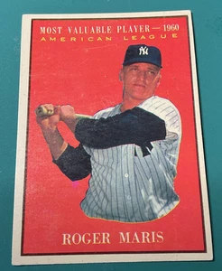 1961 Topps Roger Maris MVP Most Valuable Player #478 Yankees - Picture 1 of 12