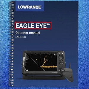 LOWRANCE Eagle Eye User Manual GPS Sonar Fish Finder TOUGH BINDING & JACKET - Imagen 1 de 5