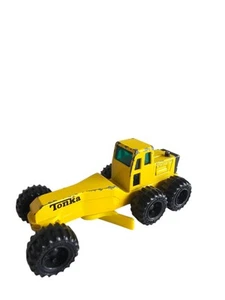 Vintage 90s Tonka Die Cast Road Grader Yellow Construction 1994 - Picture 1 of 4