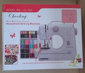 Chooling Mini Multidimensional Sewing Machine White And Purple Perfect Gift - Picture 1 of 3
