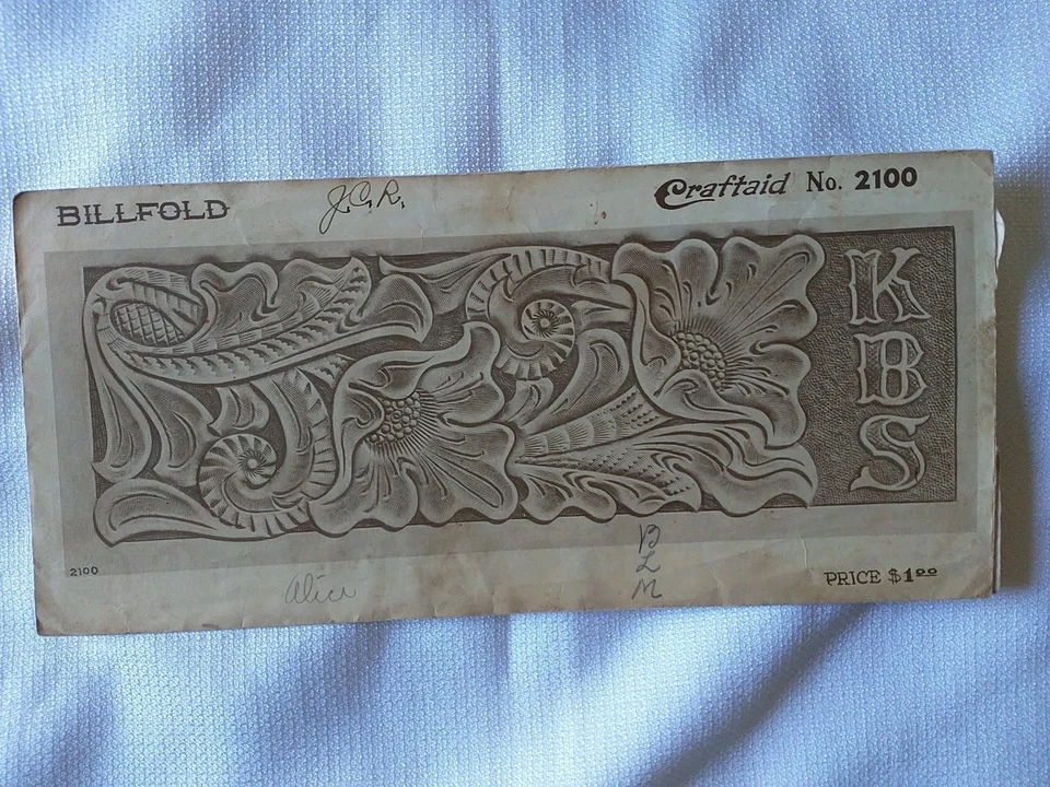 Plantilla de cuero Craftaid vintage n.º Billetera 2100 Foto 1 de 1