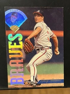 1995 DONRUSS GREG MADDUX BASEBALL TRADING CARD #115 gold foil - Picture 1 of 3