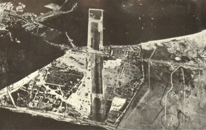 View of Gibraltar during World War 2. Royal Air Force 1954 old vintage print - Picture 1 of 1