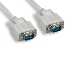 Kentek 6ft VGA HD15 14Pin Video Cord Cable for PC Monitor Legacy Equipment Gray - Picture 1 of 1
