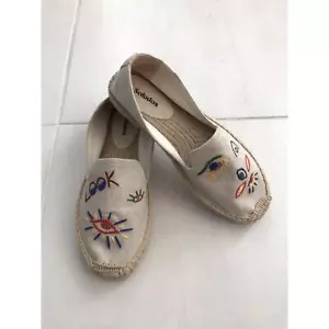 Soludos Espadrilles Women Sz 9 Flats Shoes Embroidered Multicolor - Picture 1 of 10