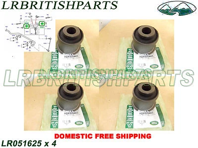 LAND ROVER FRONT UPPER CONTROL ARM BUSHING RANGE ROVER SPORT SET 4 LR051625 - Image 1 of 4