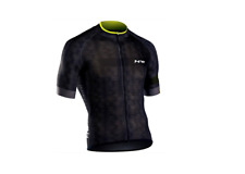 NW Cycling Jersey Short Sleeve Grey / Black / Fluro Size Medium