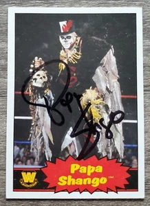 Papa Shango Signed 2012 WWE Heritage Card #96 WWF Wrestling Topps RAD - Picture 1 of 1