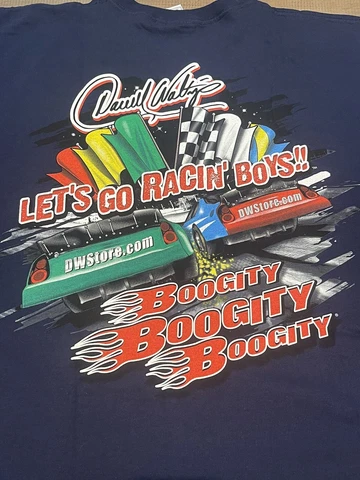Vintage NASCAR T Shirt Boogity Boogity Boogity Speedway Size Xl Blue  *6 Cover