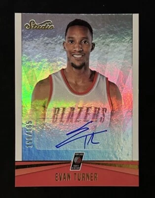 2016-17 Panini Studio Signatures Evan Tuner #14 Autograph #150/165 - Image 1 of 3