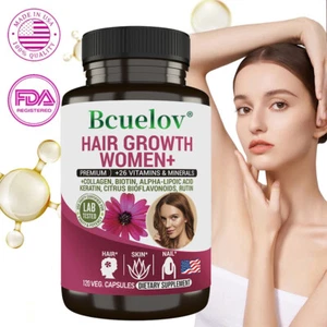 Haarwuchs-Ergänzungskapseln für Frauen - 26 Mineralien und Vitamine - Bild 1 von 12