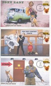 JVC CACHETS -2023 RED FOX ISSUE FIRST DAY COVERS FDC  L.E. OF 20 EACH SET OF 3 - Picture 1 of 4