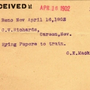 Scarce Vintage 1902 Western Union Telegraph "These Checks Are All Right Now" - Picture 1 of 3