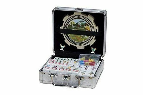 Double 12 Numeral Tiles 2-in-1 Mexican Train Set in Alum Case by CHH TTT
