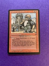 MTG Magic Dwarven Lieutenant Signed Artist Proof x1 Fallen Empires Jeff A Menges