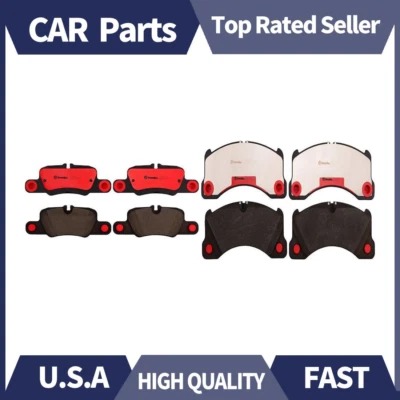 Juego de pastillas de freno Brembo delanteras y traseras de cerámica para Porsche Panamera 2010 Foto 1 de 4