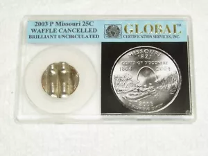 2003 P Missouri Waffle Cancelled State Quarter Brilliant Uncirculated - Picture 1 of 12