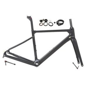 700c Carbon Fiber Gravel Road Bike Frameset Thru-axle 12*142mm Disc Brake  - Picture 1 of 22