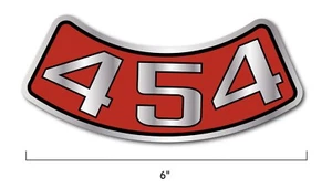 NEW 454 Air Cleaner Decal Sticker for Chevrolet C10 Corvette Classic GM USA - Picture 1 of 6