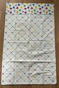 Vintage Rainbow Heart Pillowcase Colorful Red Pink Blue Green Hearts - Picture 1 of 2
