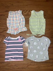 Girls lot 4 casual short sleeve shirts Circo Gymboree multicolor 4t 5t Shirt - Picture 1 of 11