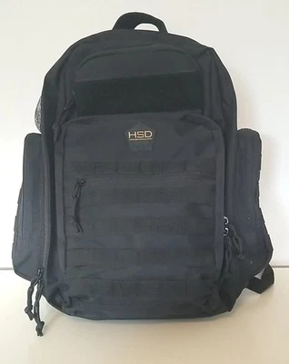 Nice! HSD HighSpeedDaddy Tactical Men's Backpack Baby Diaper Bag Black Veteran - Image 1 of 4