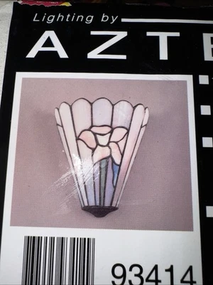 Aztec Tiffany Style Wall Sconce NIB - Image 1 of 4