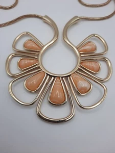 TRINA TURK Flower 21” Necklace Gold Tone - Picture 1 of 4