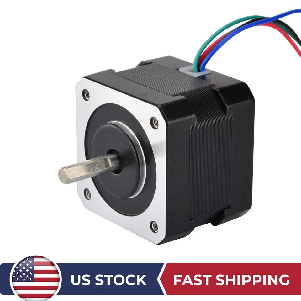 US Ship NEMA 17 Stepper Motor 37oz.in 12v 0.4a 3d Pinter RepRap Arduino DIY CNC