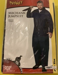 MECHANIC JUMPSUIT COVERALLS HALLOWEEN COSTUME MICHAEL MYERS MEN’S MENS PLUS 2X - Picture 1 of 7