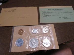 1960 U.S. Mint Philadelphia Silver Proof Set - Picture 1 of 6