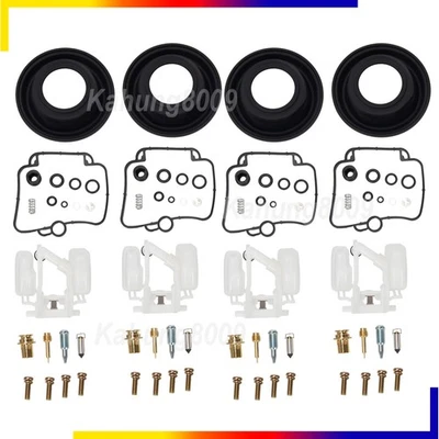 4PC FOR SUZUKI GSX600F GSX600 90-96 KATANA Carburetor Repair Kit Float Diaphragm - Image 1 of 4
